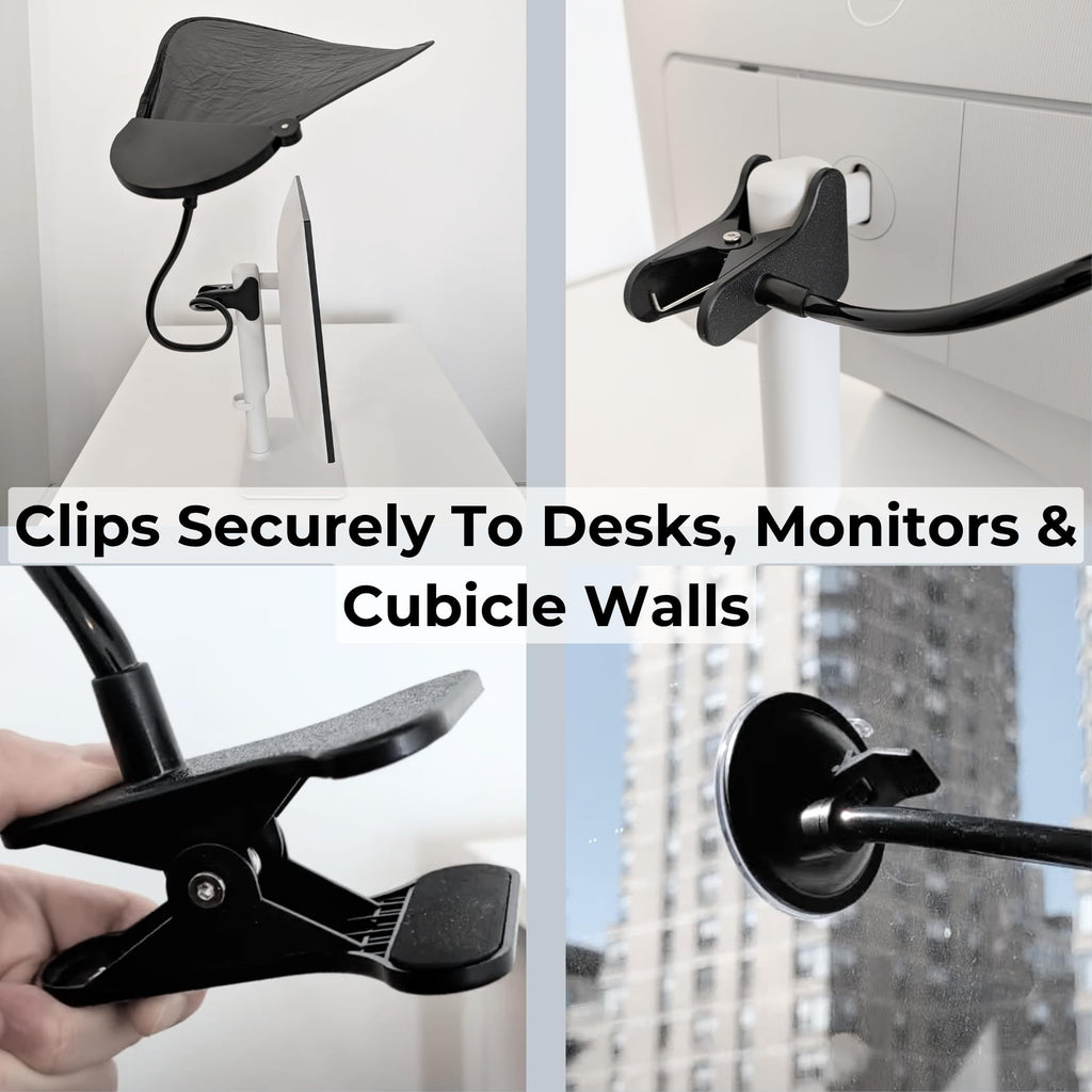 Cubicle Shade – Adjustable Desk Shade for Cubicle to Block Light & Reduce Glare – Portable Cubicle Light Shield and Office Shade to Block Overhead Light – Ideal for Blocking Window Sun Glare