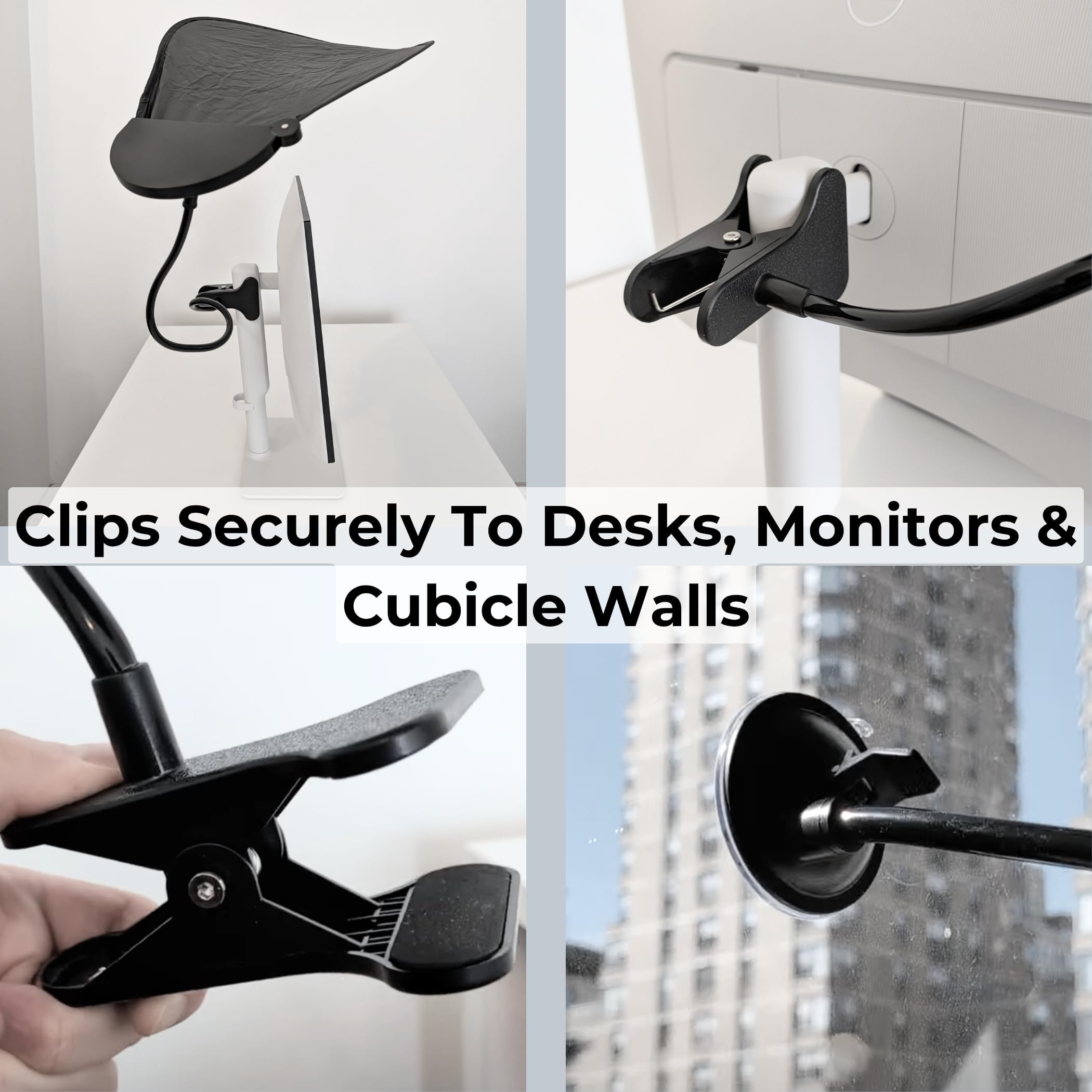 Cubicle Shade – Adjustable Desk Shade for Cubicle to Block Light & Reduce Glare – Portable Cubicle Light Shield and Office Shade to Block Overhead Light – Ideal for Blocking Window Sun Glare