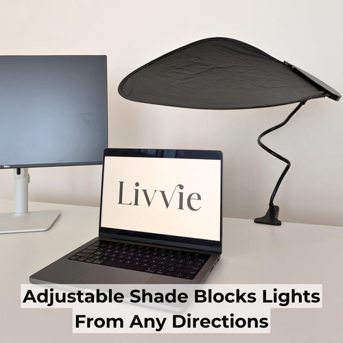 Cubicle Shade – Adjustable Desk Shade for Cubicle to Block Light & Reduce Glare – Portable Cubicle Light Shield and Office Shade to Block Overhead Light – Ideal for Blocking Window Sun Glare