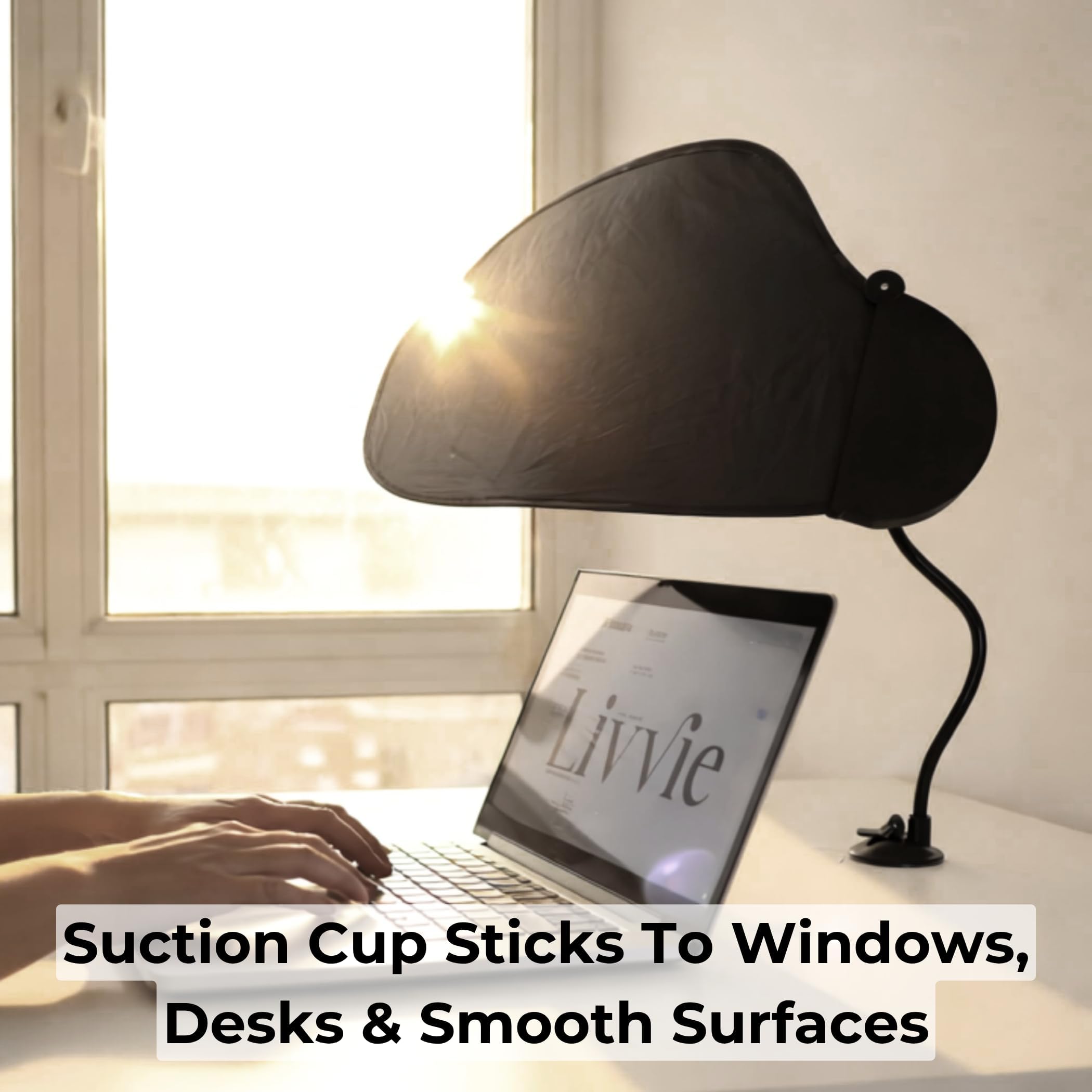 Cubicle Shade – Adjustable Desk Shade for Cubicle to Block Light & Reduce Glare – Portable Cubicle Light Shield and Office Shade to Block Overhead Light – Ideal for Blocking Window Sun Glare