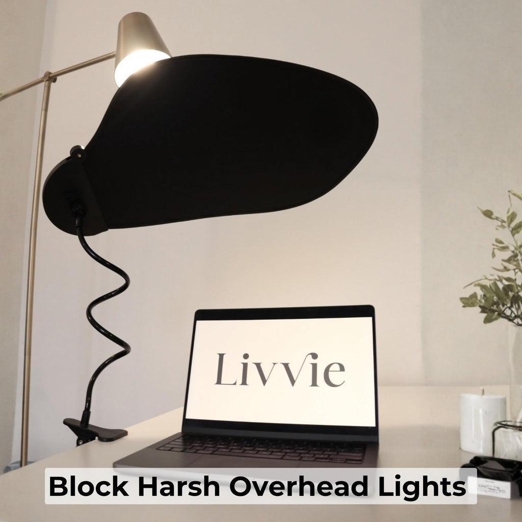 Cubicle Shade – Adjustable Desk Shade for Cubicle to Block Light & Reduce Glare – Portable Cubicle Light Shield and Office Shade to Block Overhead Light – Ideal for Blocking Window Sun Glare