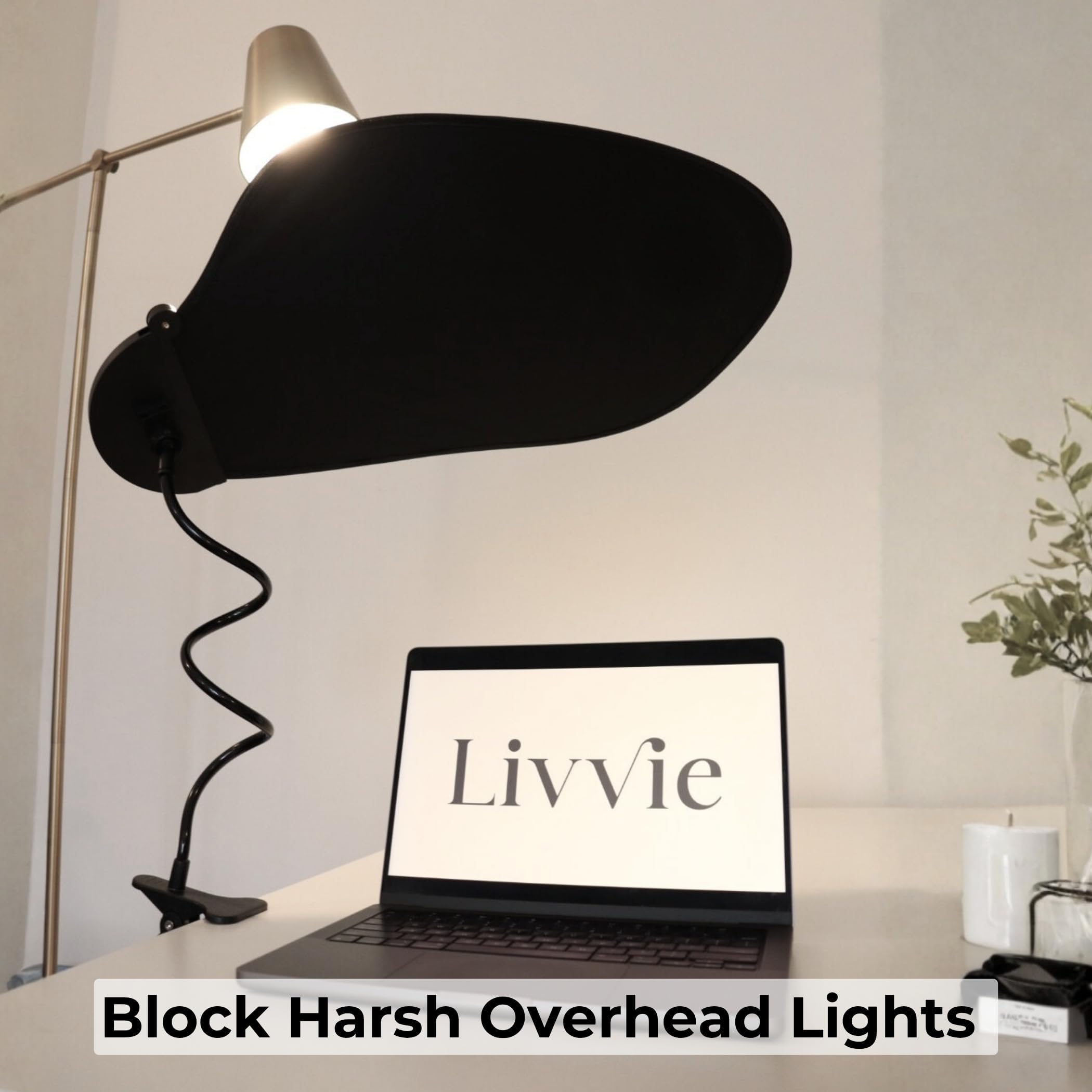 Cubicle Shade – Adjustable Desk Shade for Cubicle to Block Light & Reduce Glare – Portable Cubicle Light Shield and Office Shade to Block Overhead Light – Ideal for Blocking Window Sun Glare